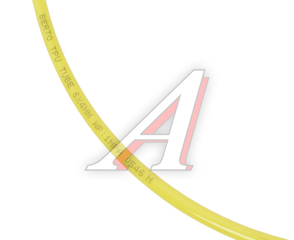 Трубка пневматическая d=6мм 6х4 (раб.температура-20+60) 1м желтая PU STARTEC