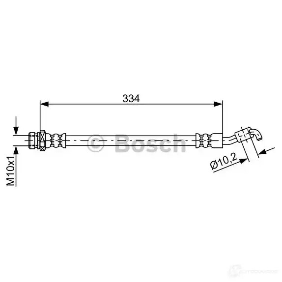 Тормозной шланг BOSCH 354985 1987481892 BH177 6 38LUY
