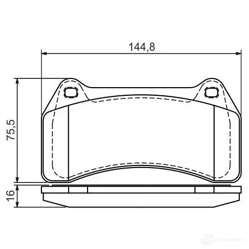Тормозные колодки, комплект BOSCH 0986494448 342429 7840D938 23853