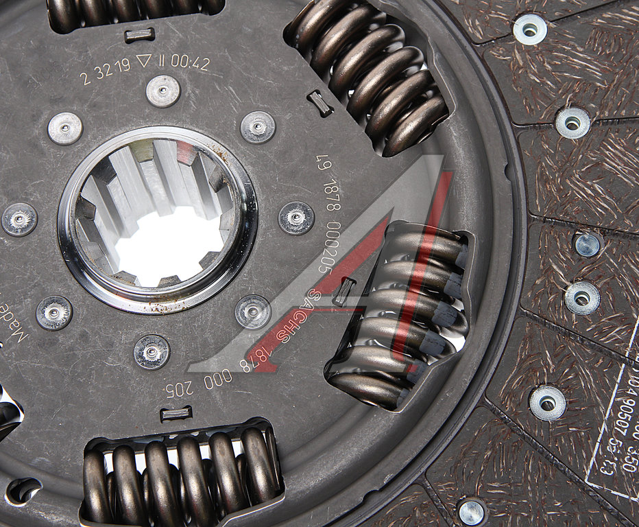 Диск сцепления КАМАЗ-ЕВРО (КПП-ZF) MFZ-430 SACHS