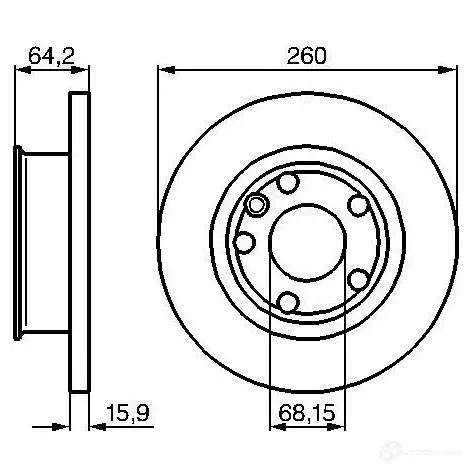 Тормозной диск BOSCH 0986478547 IQ941ZE BD 469 339007