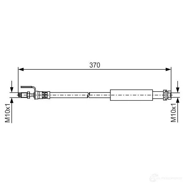Тормозной шланг BOSCH 1987481487 G0GT7N 354583 B H1373