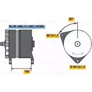 Генератор BOSCH TRVRZ 38 29 0986038290 332387