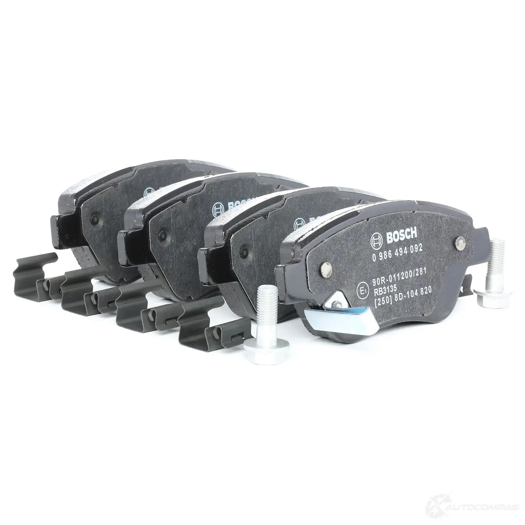 Тормозные колодки, комплект BOSCH 342095 0986494092 23705 BP1002