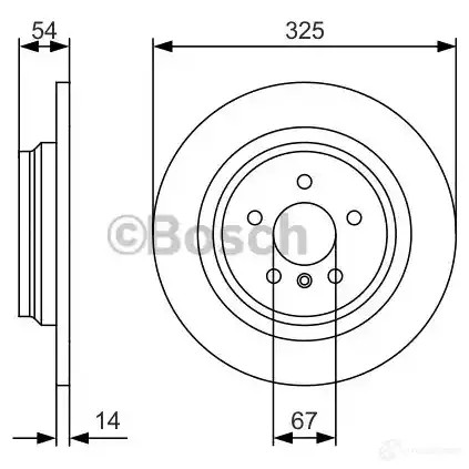 Тормозной диск BOSCH BD243 1 0986479d10 D7ZYAB 340286