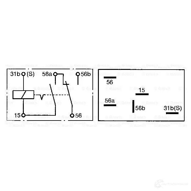 Реле ближнего света BOSCH 2X LGI 3165142024080 324236 0332515012