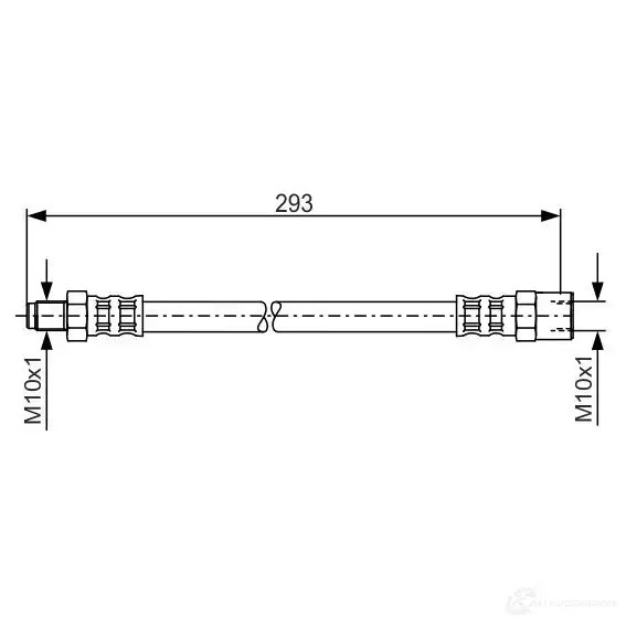 Тормозной шланг BOSCH Z9Q8Y3 B H1052 354276 1987481160