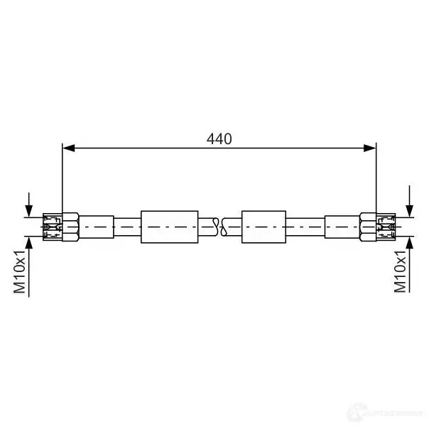 Тормозной шланг BOSCH 1987476139 352684 B H063 89BO1HH