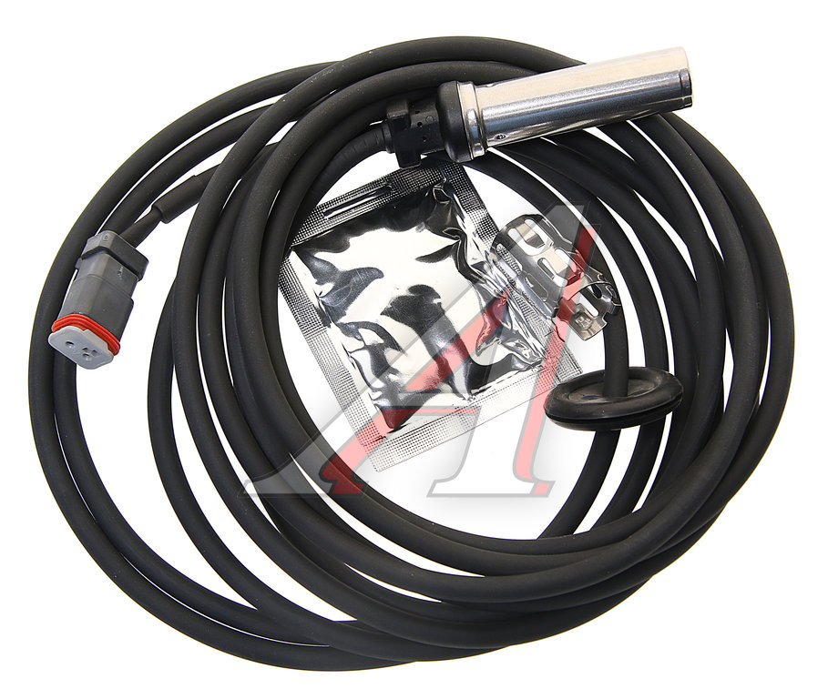 Датчик АБС КАМАЗ VOLVO RENAULT колеса прямой (L=4014мм) без фиксатора TE PARTS