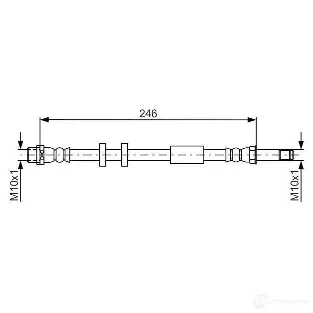Тормозной шланг BOSCH 354807 1987481714 R3RAP BH 1598