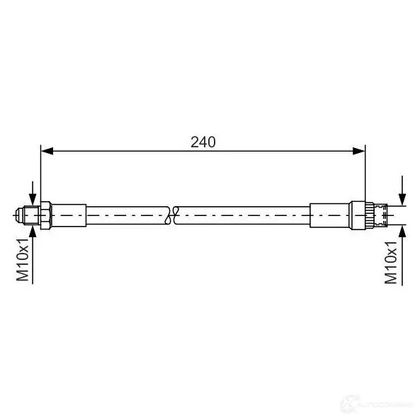 Тормозной шланг BOSCH VDF63U4 1987476421 BH 133 352875