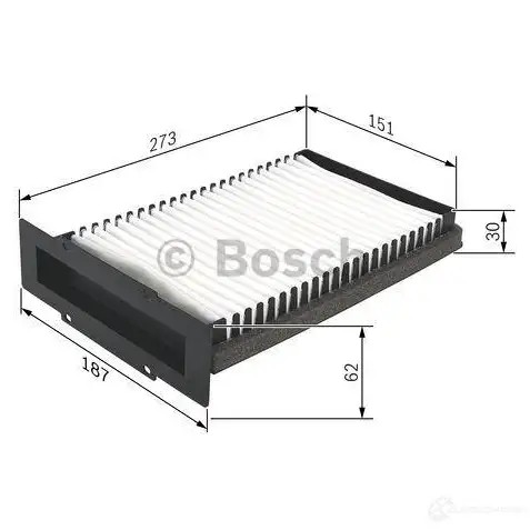 Салонный фильтр BOSCH HPTBB 351115 M 2210 1987432210