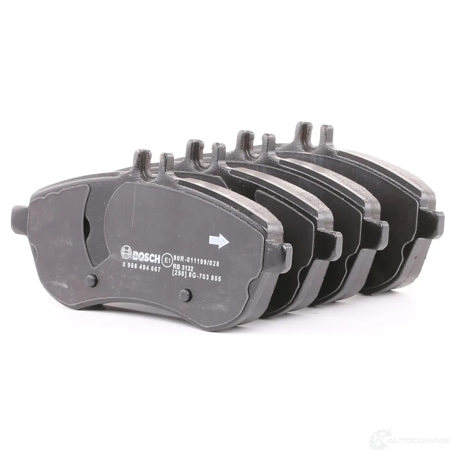 Тормозные колодки, комплект BOSCH 1193483846 0986494667 24306 8451-D1340