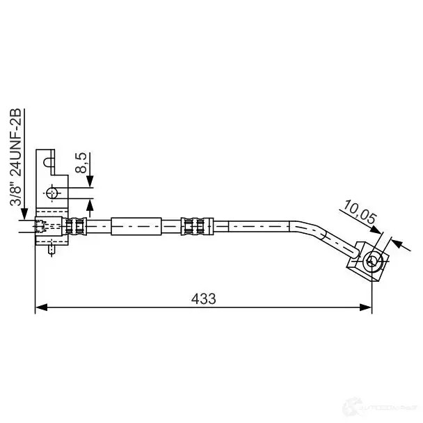 Тормозной шланг BOSCH 352655 BH79 5 N6EB7 1987476103