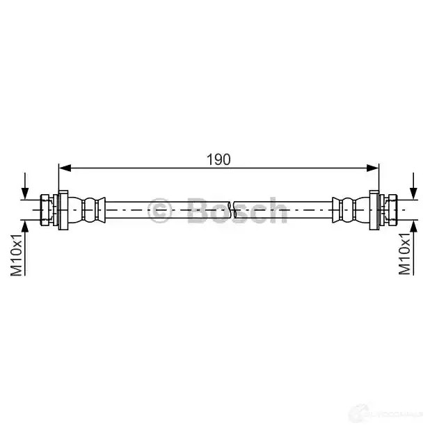 Тормозной шланг BOSCH 354924 1987481831 NITFGH BH17 15