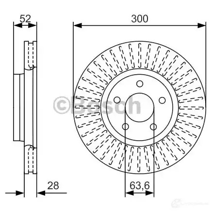 Тормозной диск BOSCH 340313 BD245 9 0986479d38 80SX9AQ