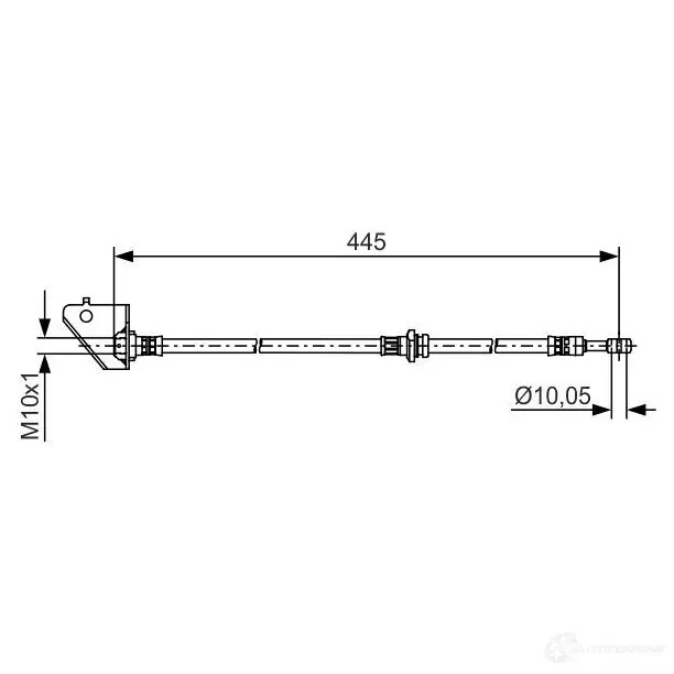 Тормозной шланг BOSCH 354594 1987481498 BH138 4 YW469N