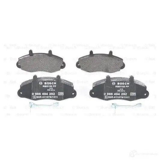 Тормозные колодки, комплект BOSCH 0986494292 342279 2 1470 BP1245