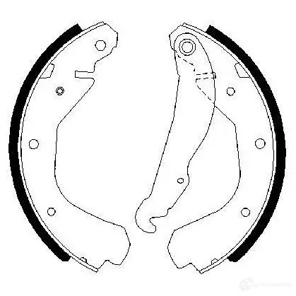 Барабанные тормозные колодки, комплект BOSCH B S478 0986487213 IYH4U 341443