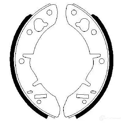 Барабанные тормозные колодки, комплект BOSCH 0986487273 DEIZR BS52 3 341476