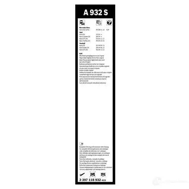 Щетка стеклоочистителя BOSCH A 932 S HN3BS 3397118932 361183