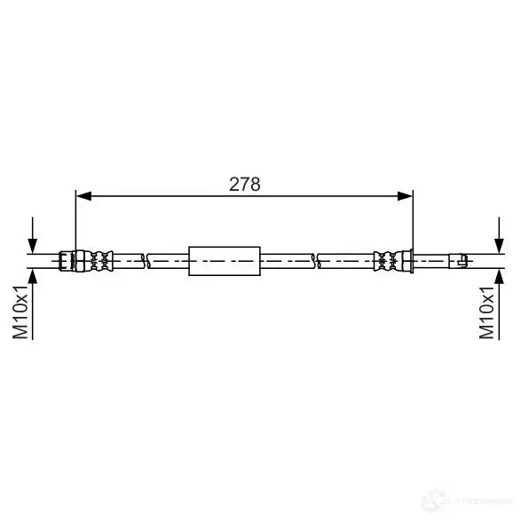 Тормозной шланг BOSCH BH150 1 1987481617 BS4OC2W 354710