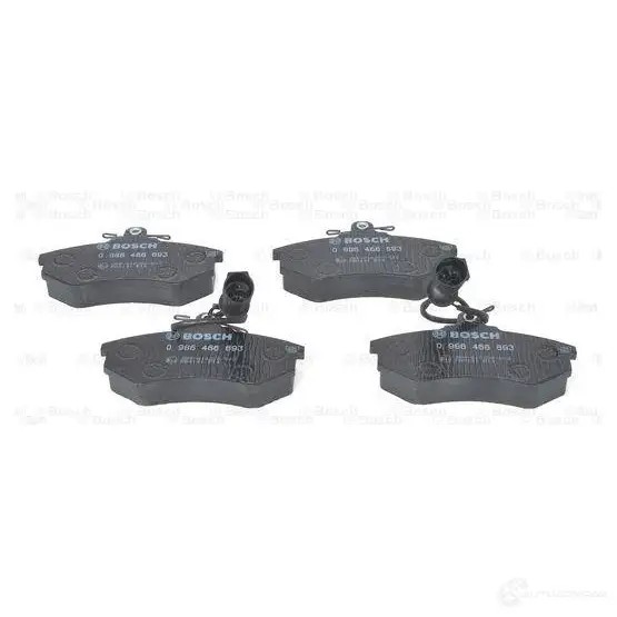 Тормозные колодки, комплект BOSCH 0986466693 20 168 90R-010220/002 337923