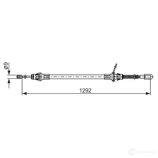 Трос ручника, стояночного тормоза BOSCH N BX43 1987482924 1437241204