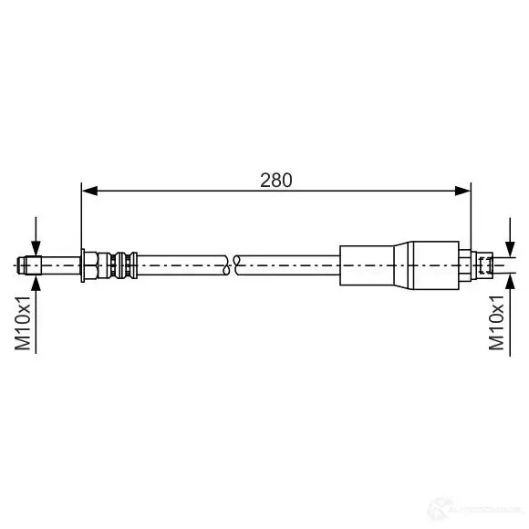 Тормозной шланг BOSCH 1987476173 BH74 6 IPN23M 352714