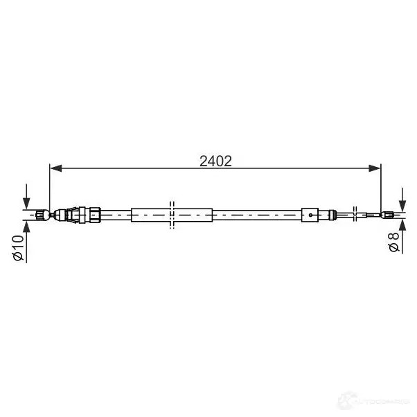 Трос ручника, стояночного тормоза BOSCH BC1 160 1987482276 355338 K9PJJM