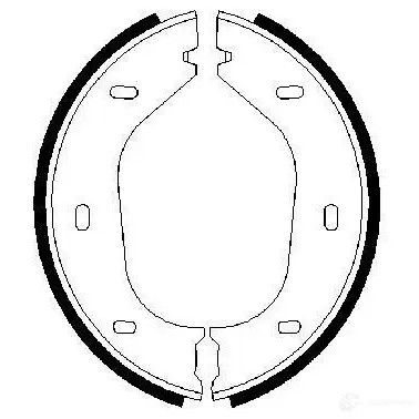Тормозные колодки ручника, комплект BOSCH 341436 0986487202 BS46 9 ABR9I