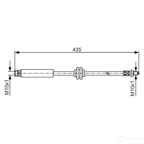 Тормозной шланг BOSCH BH142 6 5WGIU 354472 1987481373
