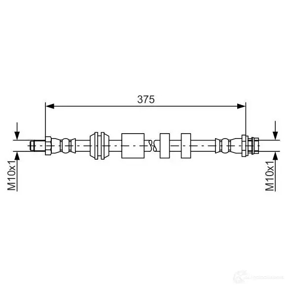 Тормозной шланг BOSCH 1987481563 BH1617 BH14 47 354656