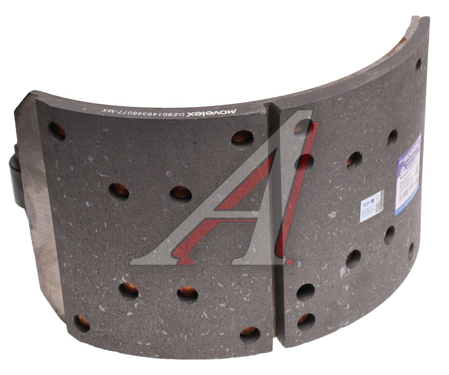 Колодки тормозные SHACMAN SHAANXI задние с накладками (1шт.) MOVELEX