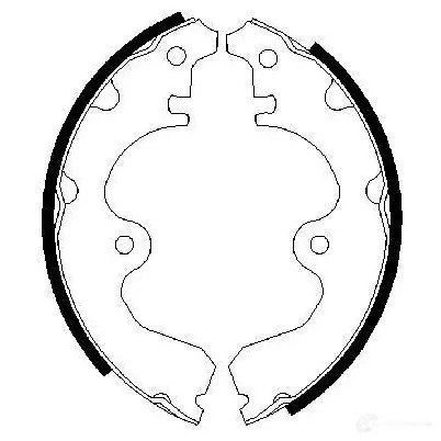 Барабанные тормозные колодки, комплект BOSCH BS 724 K826SB2 341593 0986487474