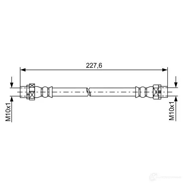 Тормозной шланг BOSCH BH1 466 354675 U7AQ5 1987481582