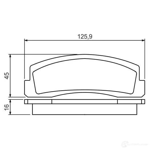 Тормозные колодки, комплект BOSCH 342442 20660 BP1383 0986494462