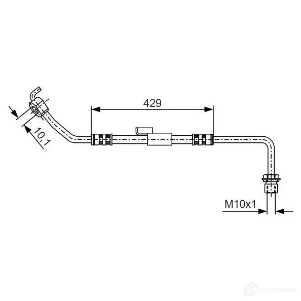Тормозной шланг BOSCH 1987476510 H1748 B H204 352937