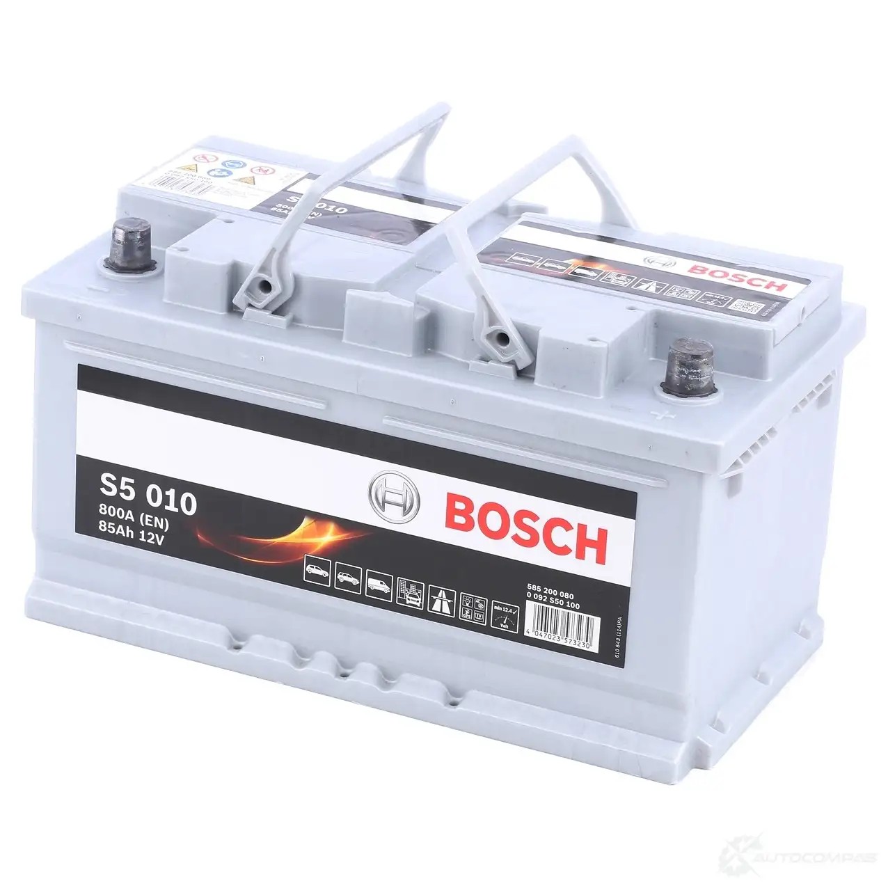 Аккумулятор 85 ач обратная 800 а 12 в Кальциевый [CA/CA] silver plus 315x175x175 BOSCH 12V 85Ah 800A 304299 585 200 080 0092S50100