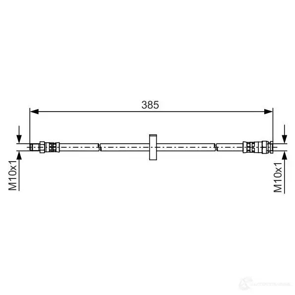 Тормозной шланг BOSCH B H1415 1987481531 354627 2T7CB9