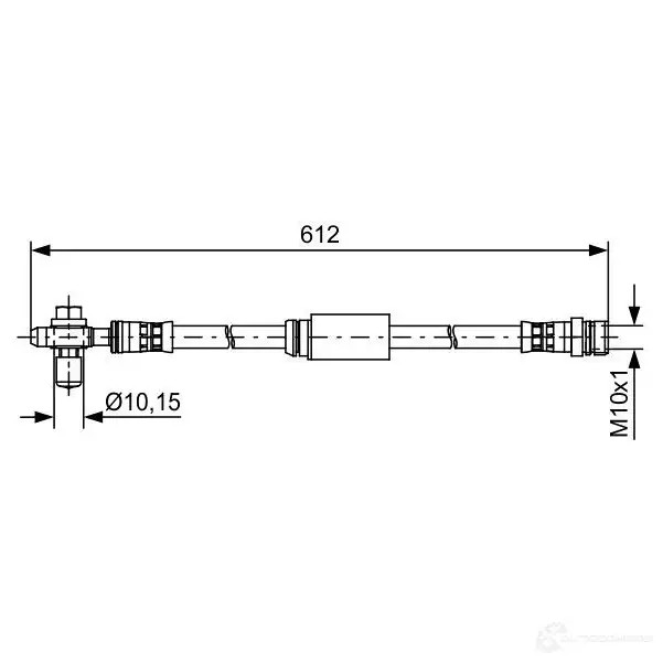 Тормозной шланг BOSCH 354724 1987481631 O6D1ZYX BH1 515