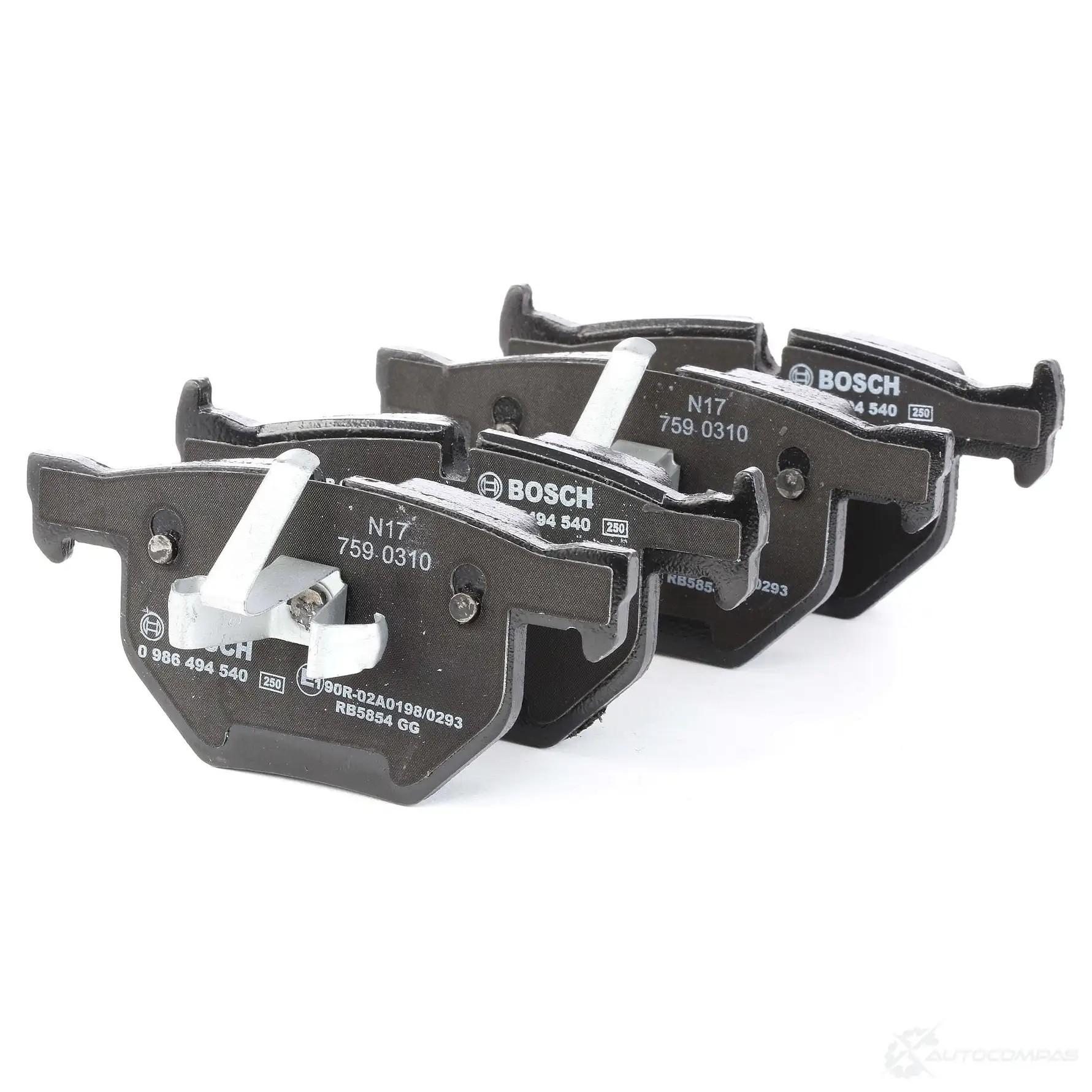 Тормозные колодки, комплект BOSCH 342504 2 3550 0986494540 BP1461