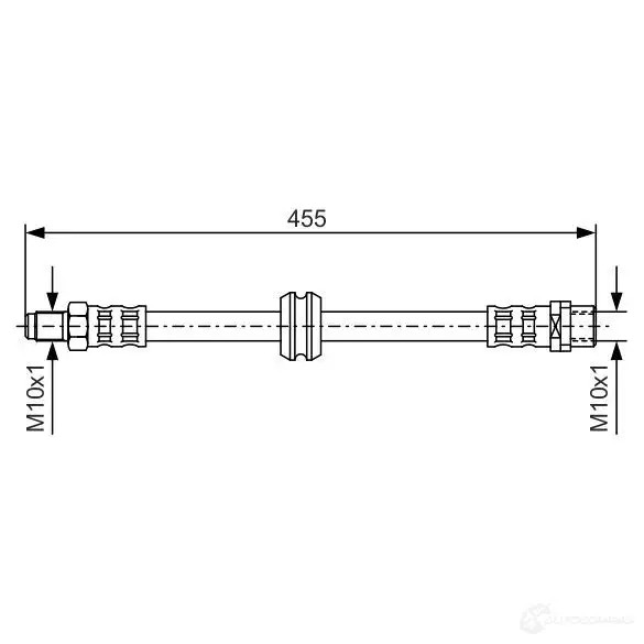 Тормозной шланг BOSCH 352892 CKX33 B H148 1987476444