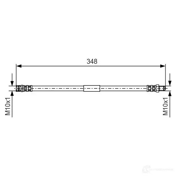Тормозной шланг BOSCH BH05 0 1987476080 352641 IQD58Z