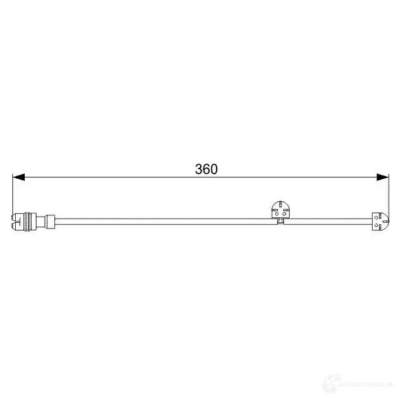 Датчик износа тормозных колодок BOSCH 1987473023 351457 5CM2V AP8 16