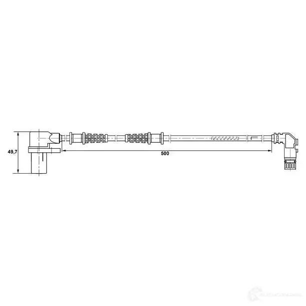 Датчик АБС BOSCH 315083 0265006264 WZ5GB DF 6
