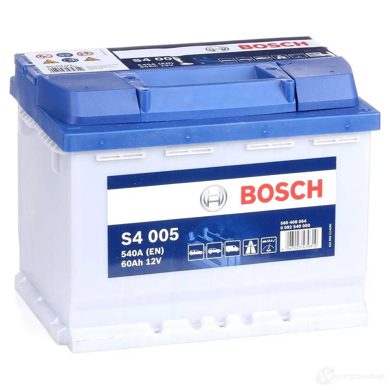Аккумулятор 60 ач обратная 540 а 12 в Кальциевый [CA/CA] silver 242x175x190 BOSCH 0092S40050 304115 12V 60AH 540A 560 408 054