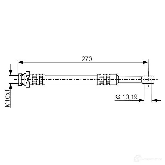 Тормозной шланг BOSCH 1987481300 354407 BH11 92 9TATQH