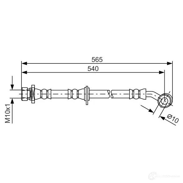 Тормозной шланг BOSCH BH144 5 354654 1987481561 U9O0R