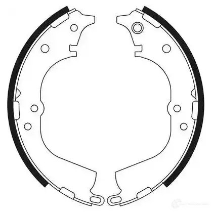 Барабанные тормозные колодки, комплект BOSCH 341794 0986487743 B S963 ZLRZ67
